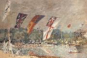 Alfred Sisley Regattas at Molesey oil on canvas